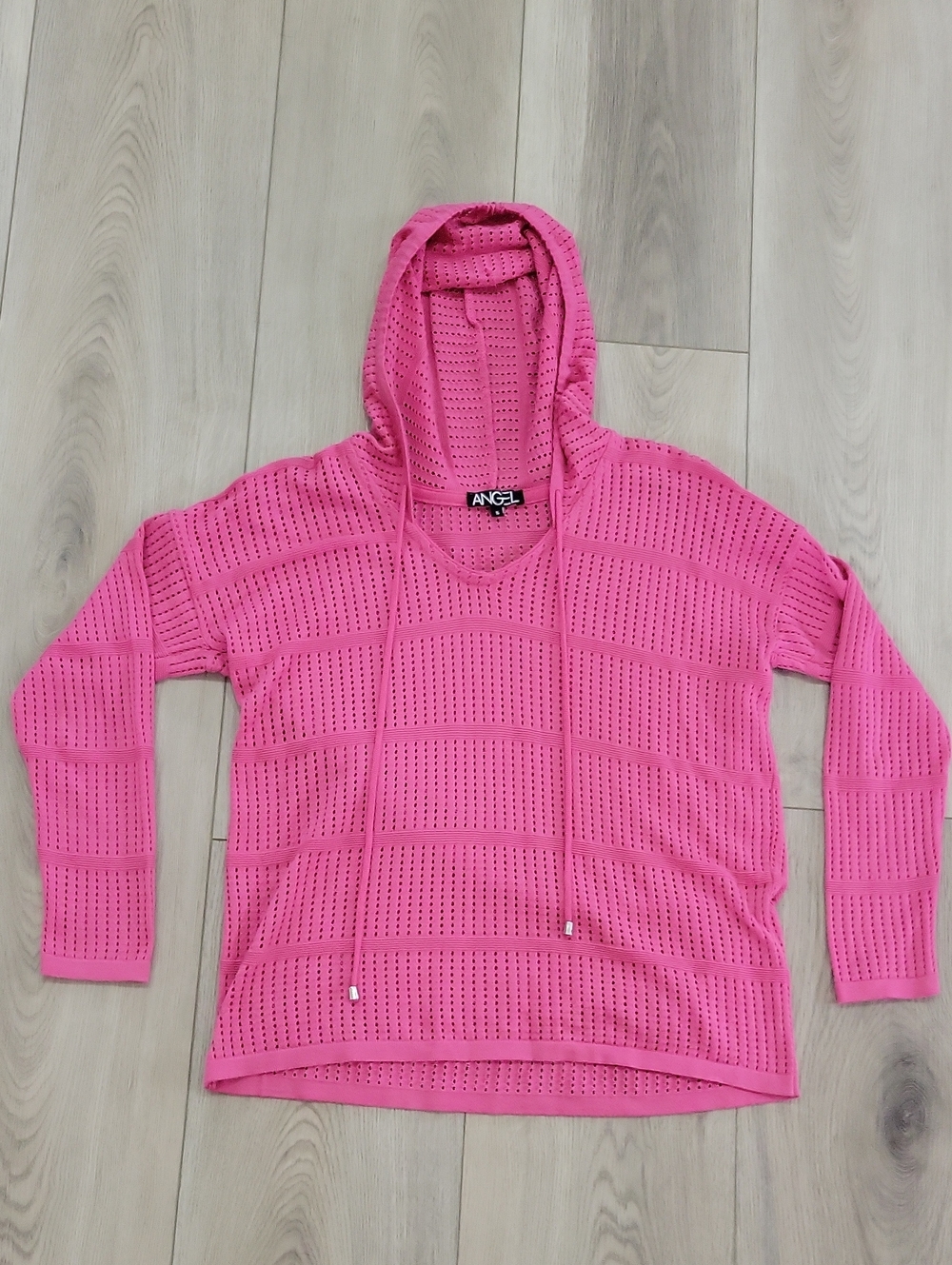 Angel Pink Hooded Knit Top